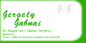 gergely gabnai business card